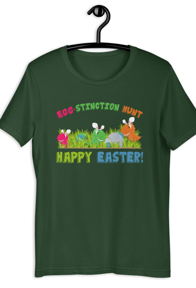 Egg-stinction hunt. Happy Easter!  Short-Sleeve Unisex T-Shirt