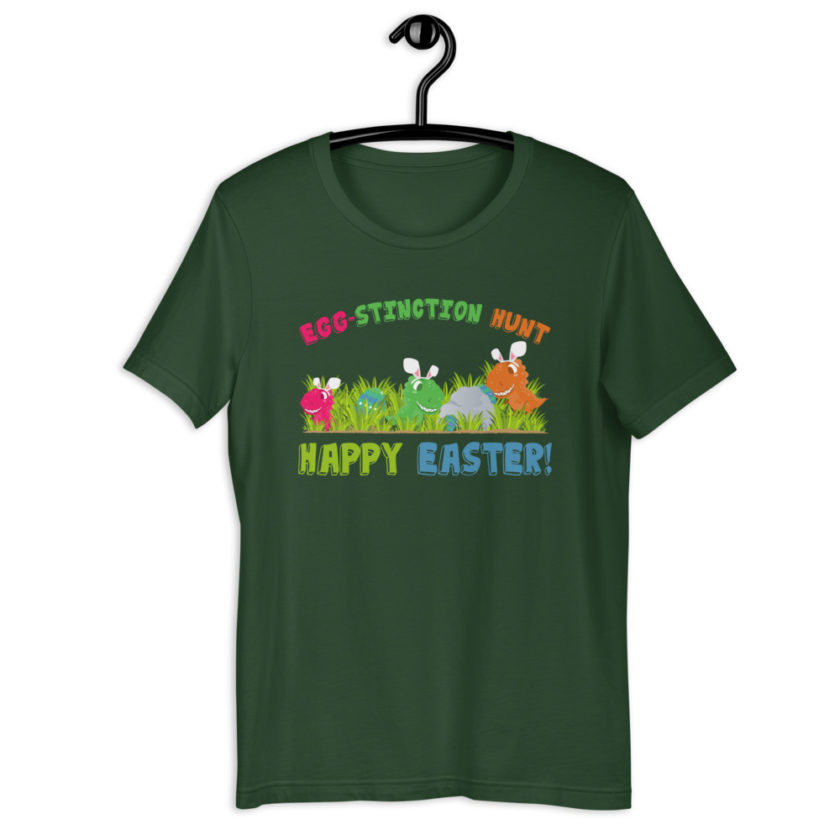 Egg-stinction hunt. Happy Easter!  Short-Sleeve Unisex T-Shirt