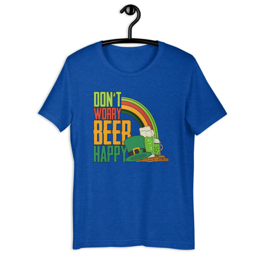 Don't worry beer happy  Short-Sleeve Unisex T-Shirt - Image 5