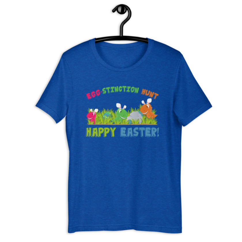 Egg-stinction hunt. Happy Easter!  Short-Sleeve Unisex T-Shirt - Image 6
