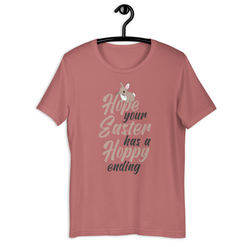 Hope your Easter has a hoppy ending  Short-Sleeve Unisex T-Shirt - Image 4