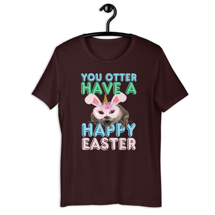 You otter have a happy Easter Short-Sleeve Unisex T-Shirt - Image 3