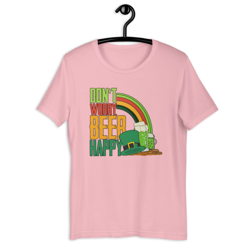 Don't worry beer happy  Short-Sleeve Unisex T-Shirt - Image 8