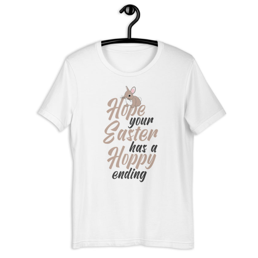 Hope your Easter has a hoppy ending  Short-Sleeve Unisex T-Shirt - Image 7