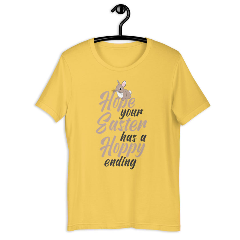 Hope your Easter has a hoppy ending  Short-Sleeve Unisex T-Shirt - Image 6