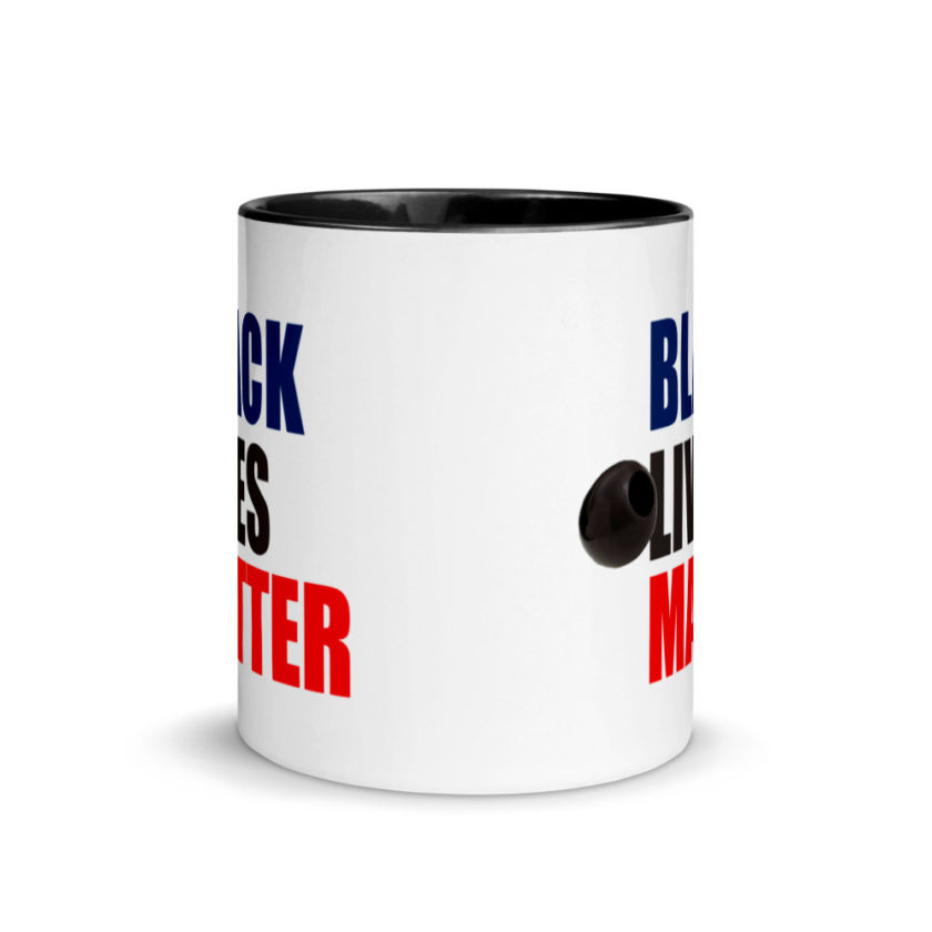 Black Olives Matter Mug with Color Inside - Image 3