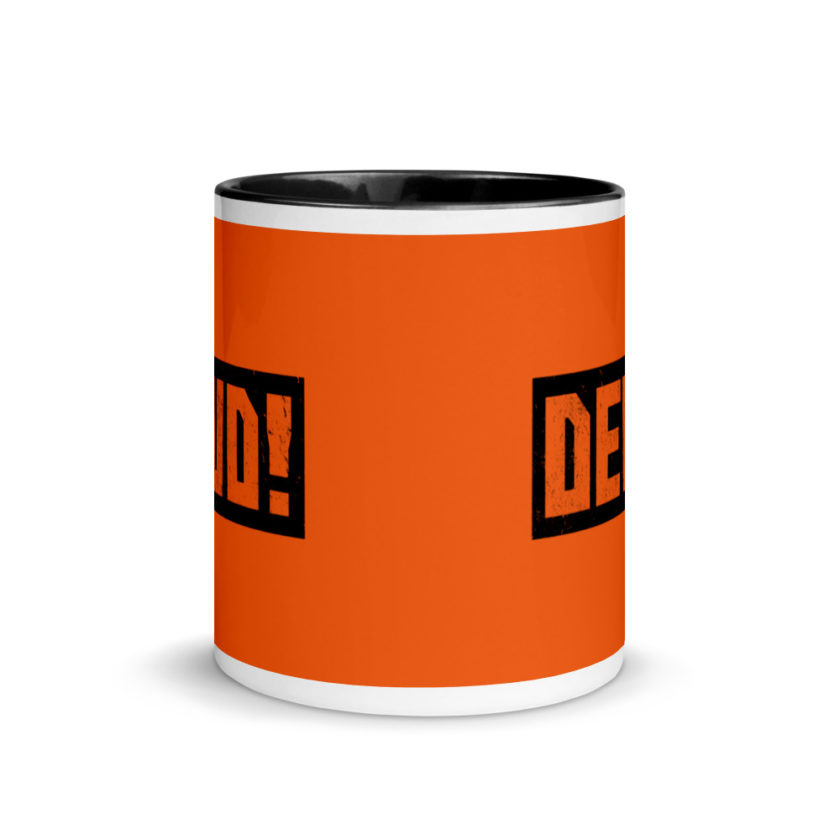 Dewd! Mug with Color Inside - Image 3