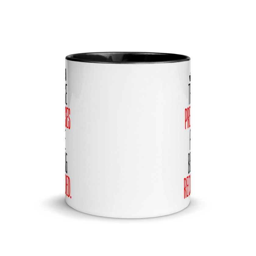 These premises are being recorded. Mug with Color Inside - Image 3