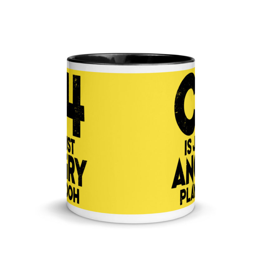 C4 is just angry playdoh Mug with Color Inside - Image 3