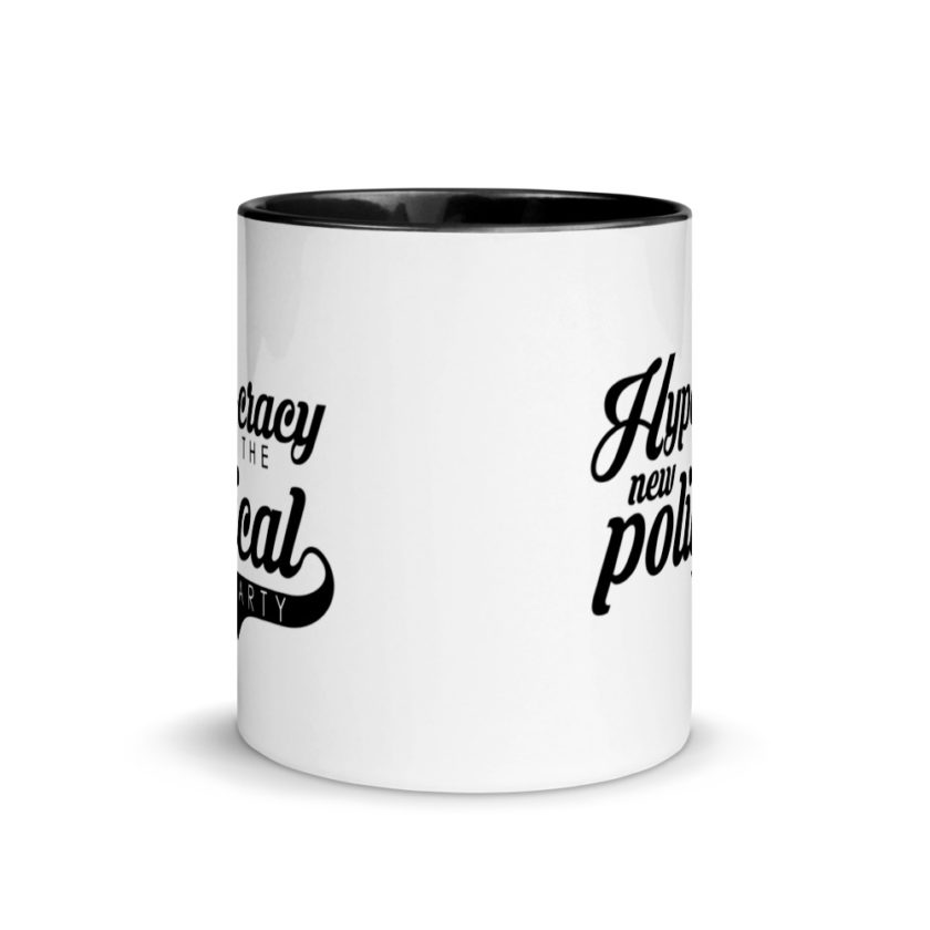 Hypo-cracy is the new political party Mug with Color Inside - Image 3
