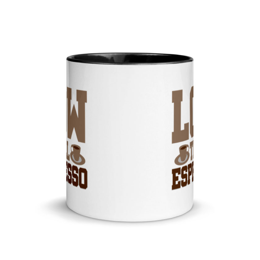Low till espresso Mug with Color Inside - Image 3