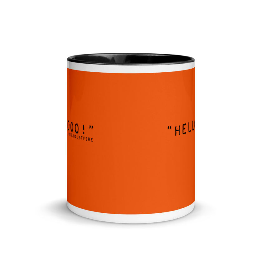 Hellooooooo, Mrs.Doubtfire Mug with Color Inside - Image 3