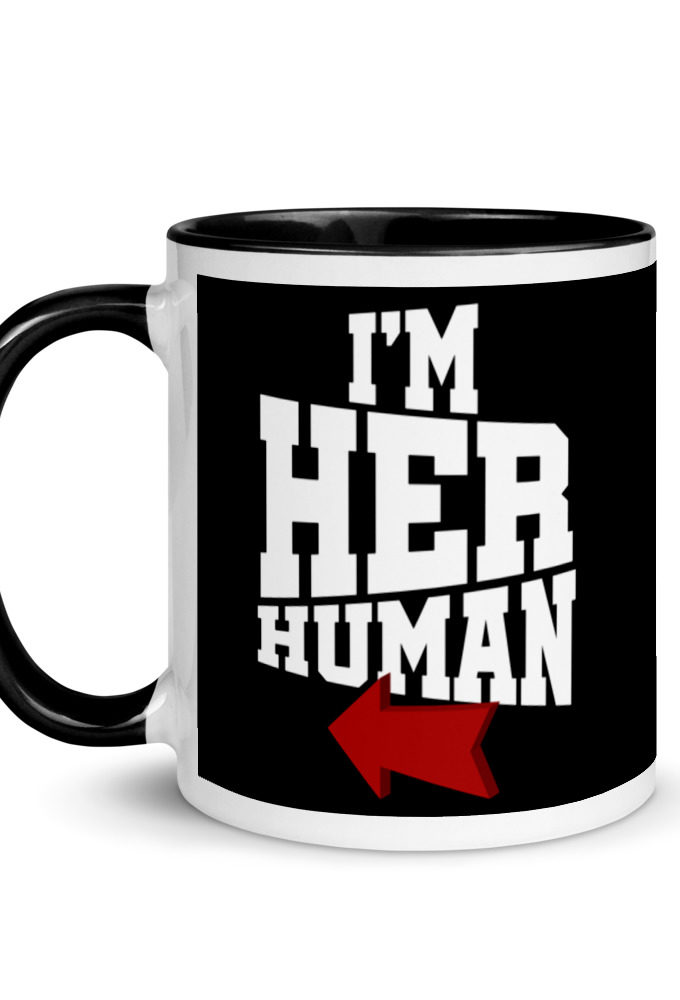 I'm Her Human Mug with Color Inside