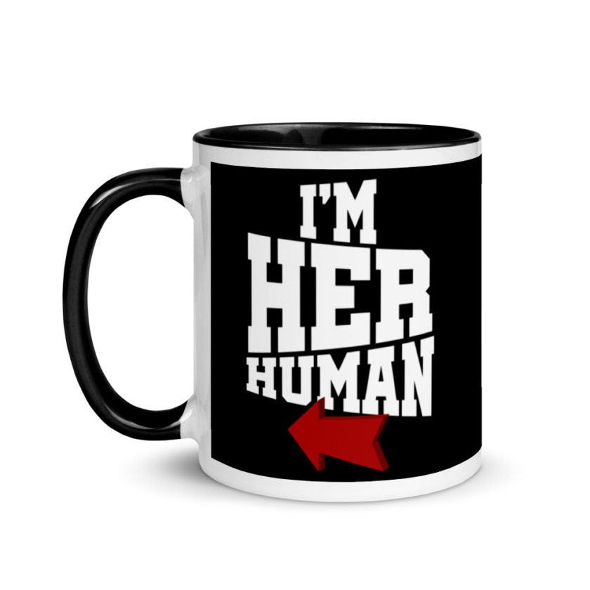 I'm Her Human Mug with Color Inside