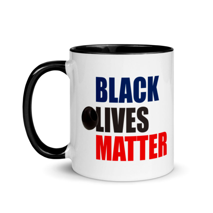 Black Olives Matter Mug with Color Inside - Image 4