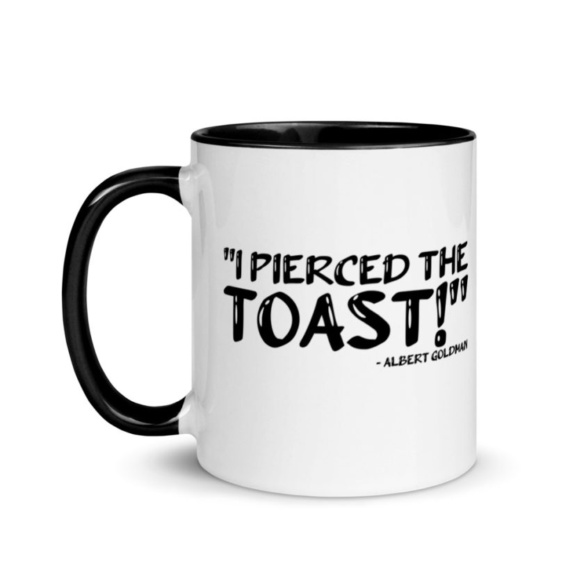 I Pierced The Toast  Mug with Color Inside