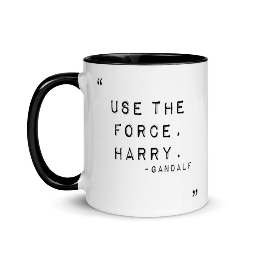 "Use the force, Harry." Mug with Color Inside