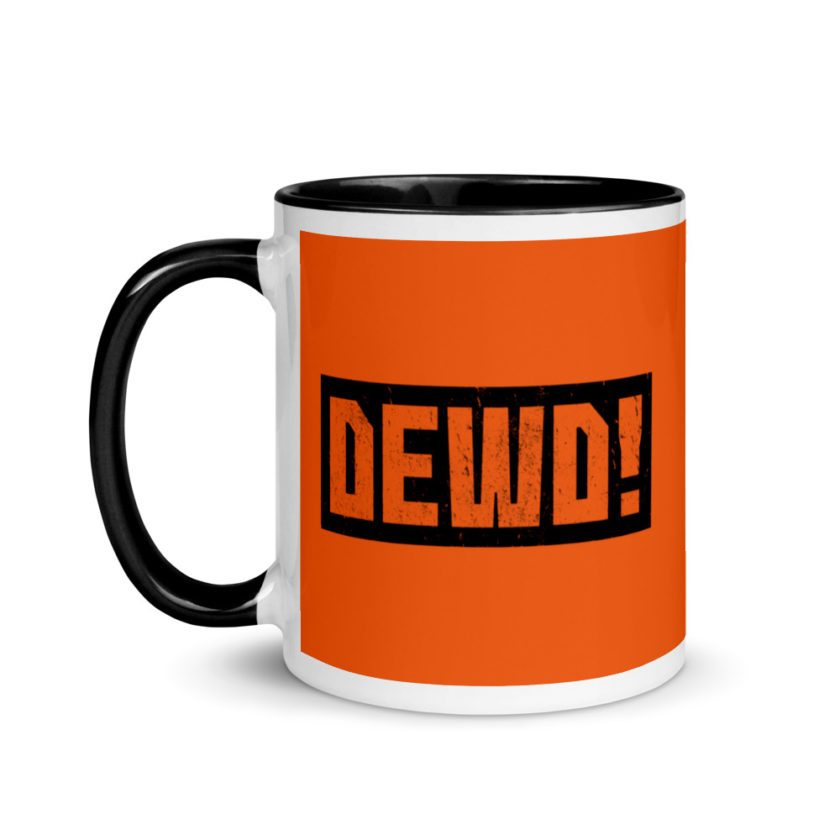 Dewd! Mug with Color Inside - Image 4