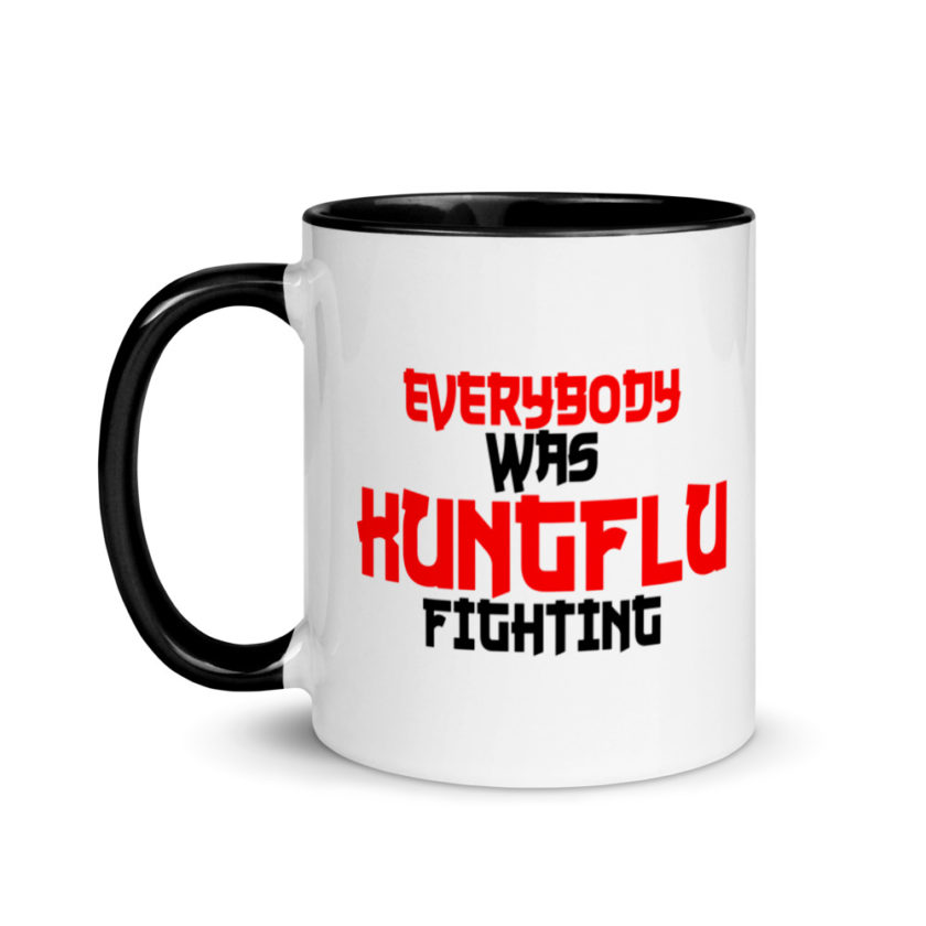 Everybody was Kungflu fighting! Mug with Color Inside - Image 4