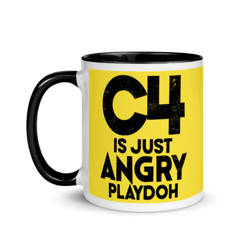 C4 is just angry playdoh Mug with Color Inside - Image 4