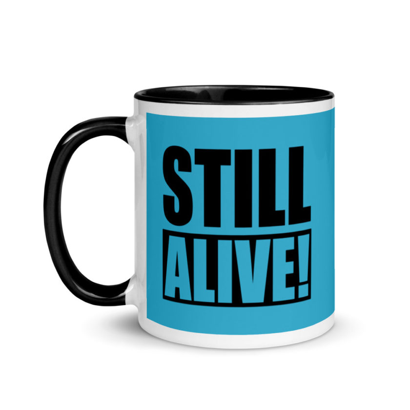 Still Alive! Grandma The Kroods Mug with Color Inside - Image 4