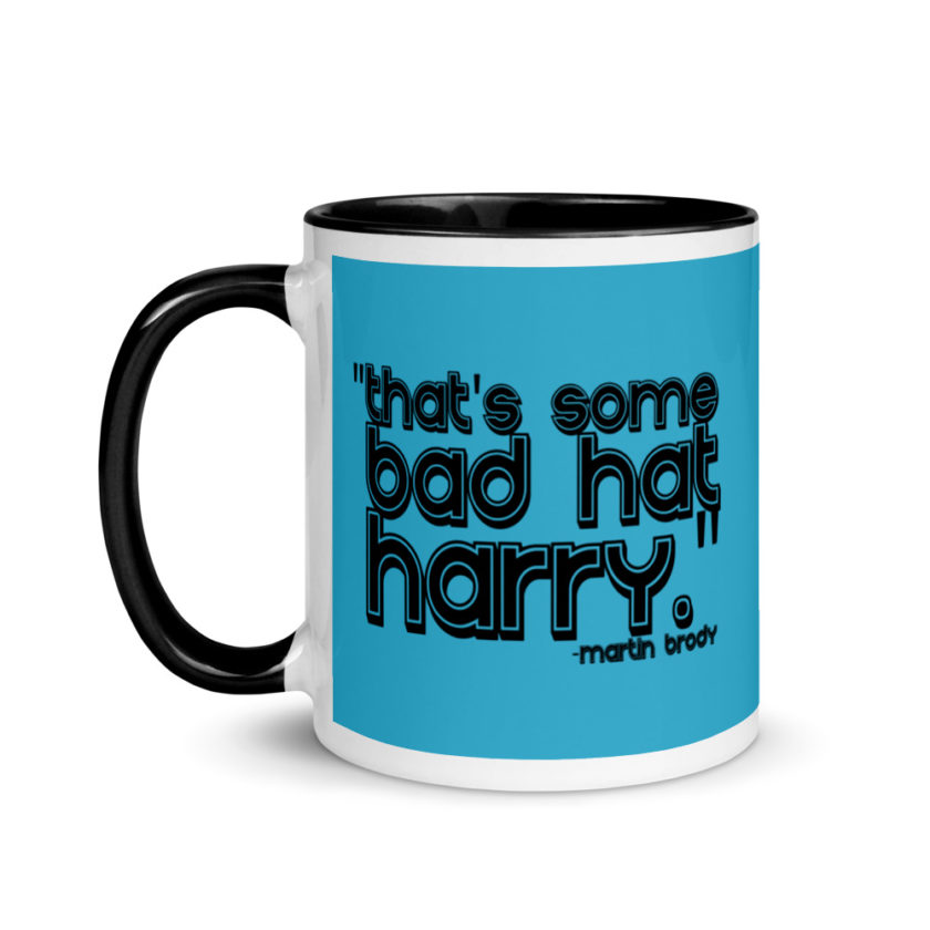 That's some bad hat Harry. Martin Brady, Jaws Mug with Color Inside - Image 4