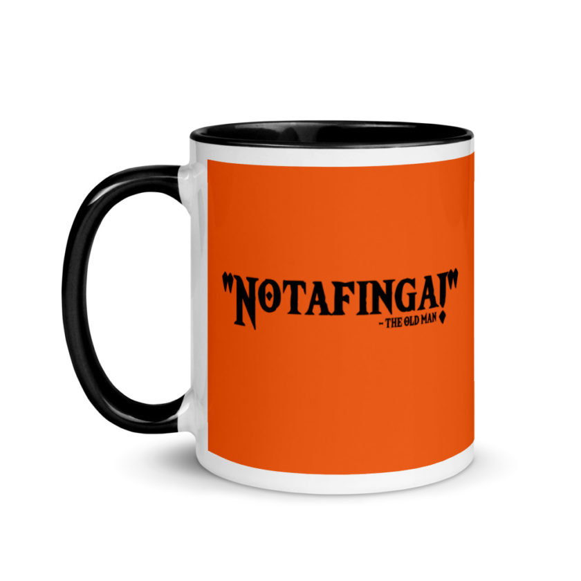 Notafinga! The Old Man A Christmas Story  Mug with Color Inside - Image 4