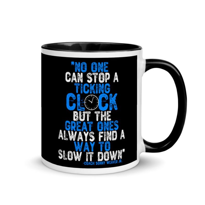 No one cans top a ticking clock but he great ones always find a way to slow it down. Mug with Color Inside - Image 2