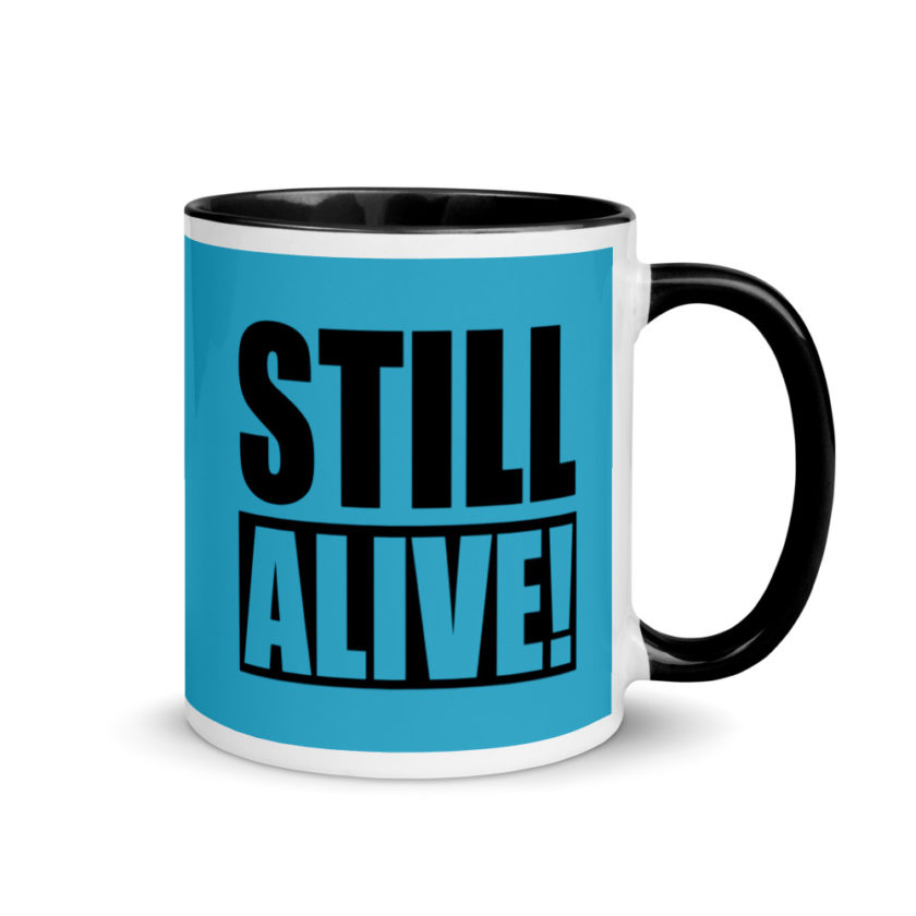 Still Alive! Grandma The Kroods Mug with Color Inside - Image 2