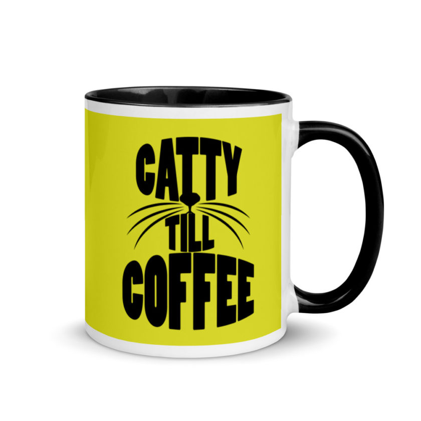 Catty till coffee Mug with Color Inside - Image 2