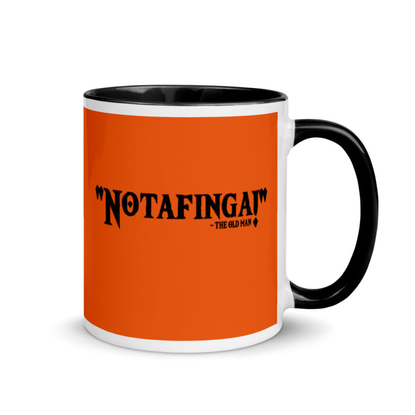 Notafinga! The Old Man A Christmas Story  Mug with Color Inside - Image 2