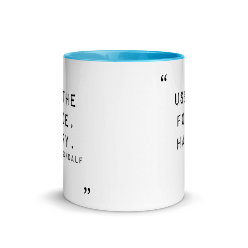 "Use the force, Harry." Mug with Color Inside - Image 11