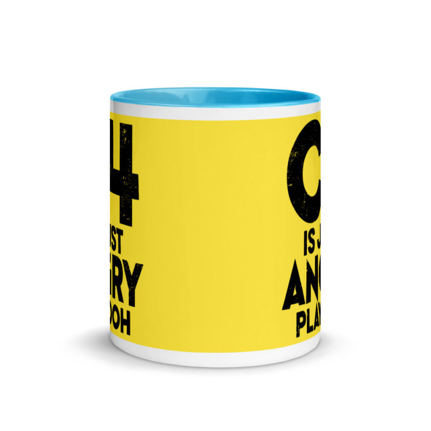 C4 is just angry playdoh Mug with Color Inside - Image 12