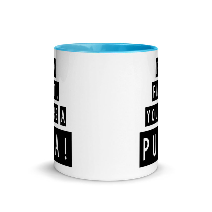 Fun fact, you're a puta! Mug with Color Inside - Image 11