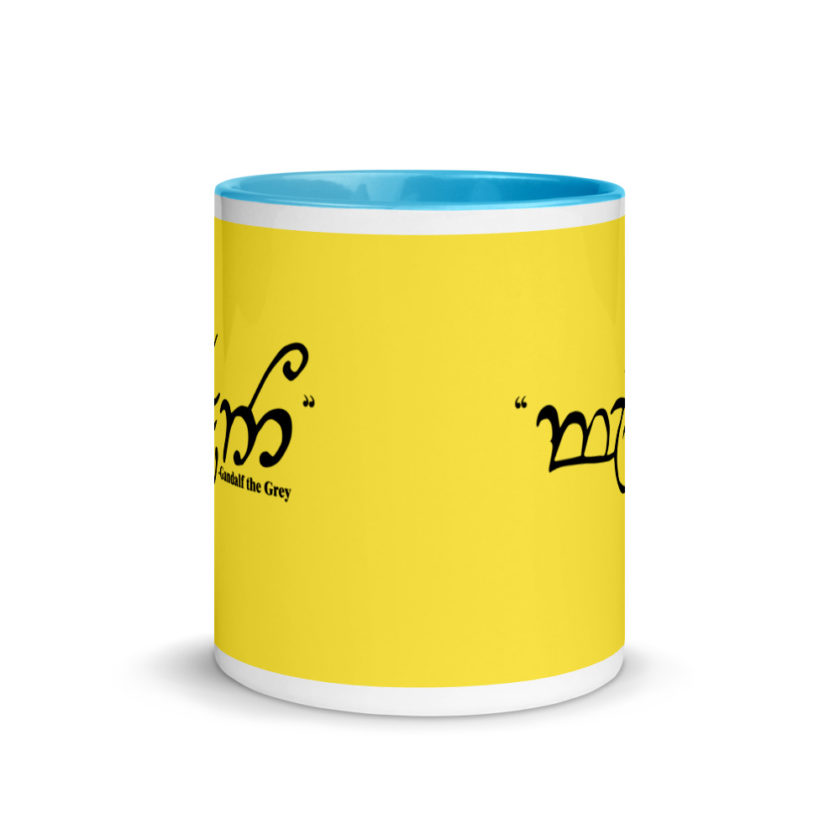 friend	Gandalf the Grey	Lord of the Rings Mug with Color Inside - Image 12