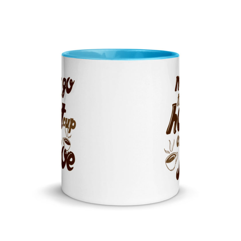 No go till hot cup of Joe. Mug with Color Inside - Image 11