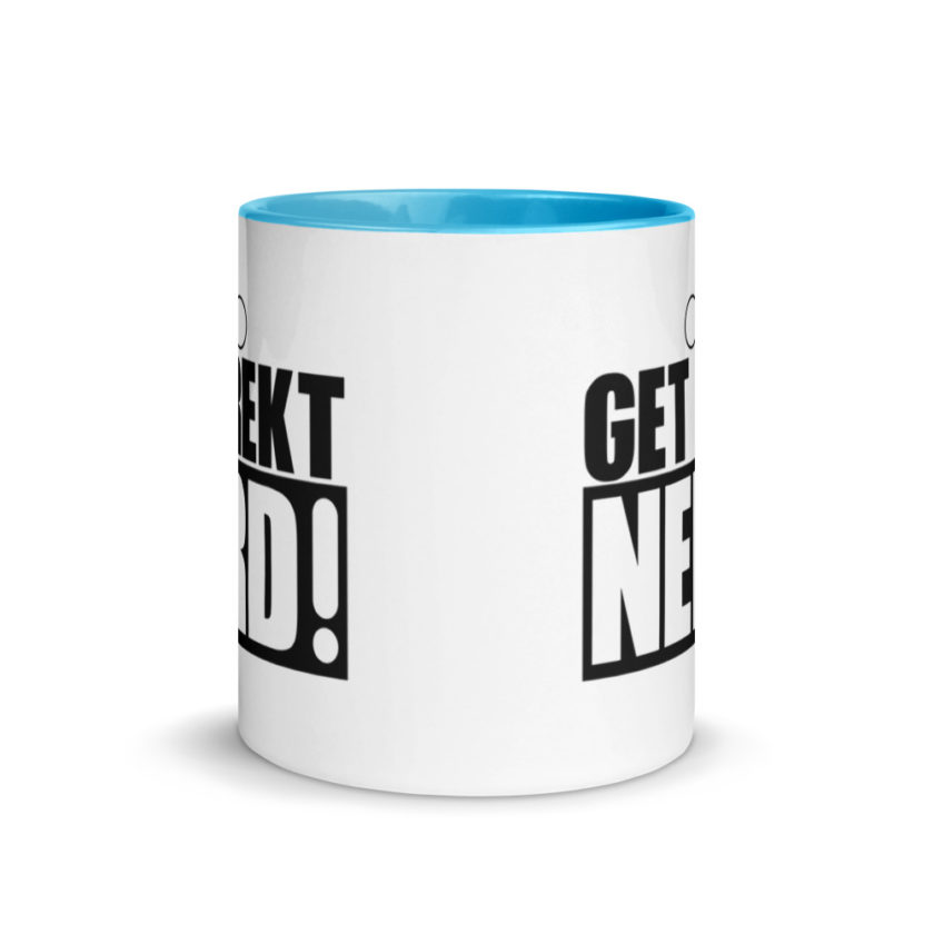 Get Wrecked Nerd! Mug with Color Inside - Image 11