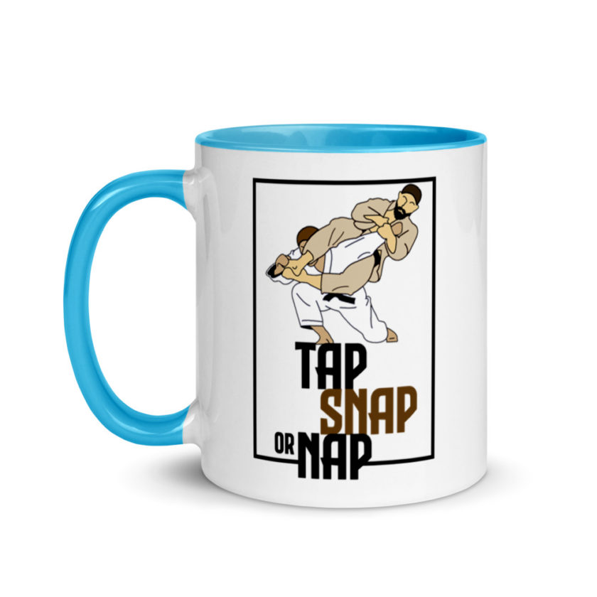 Tap, Snap or Nap - Jiu Jitsu  Mug with Color Inside - Image 12