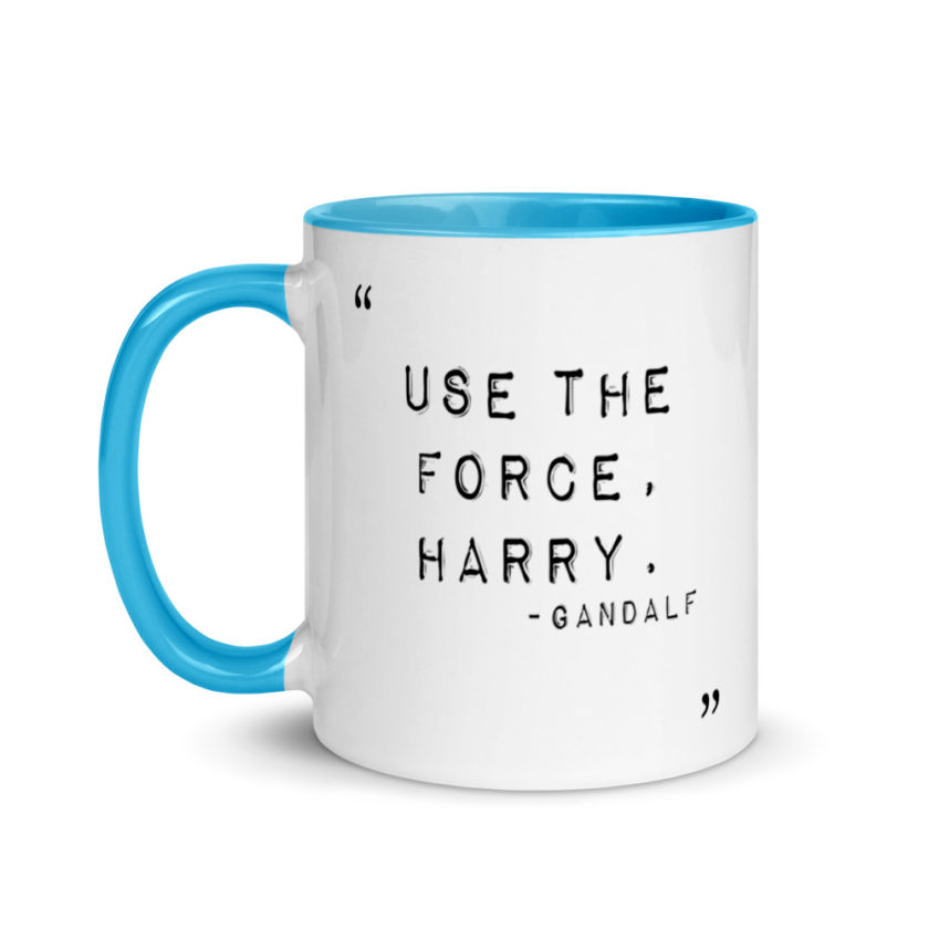"Use the force, Harry." Mug with Color Inside - Image 12