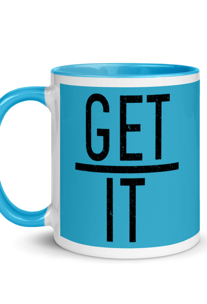Get over it Mug with Color Inside
