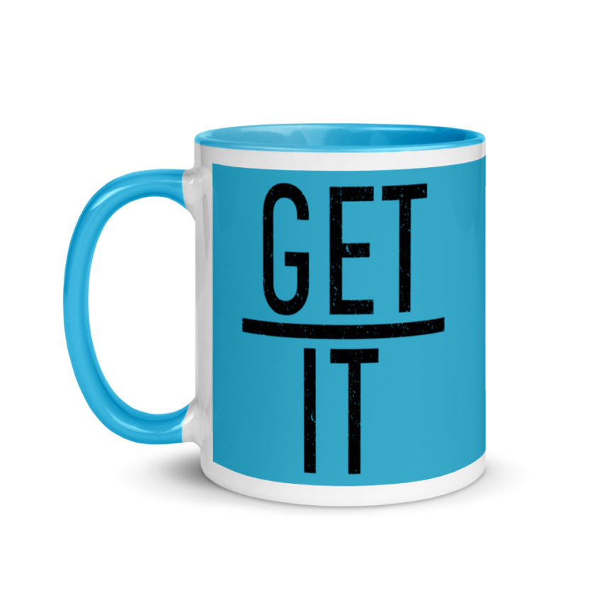 Get over it Mug with Color Inside