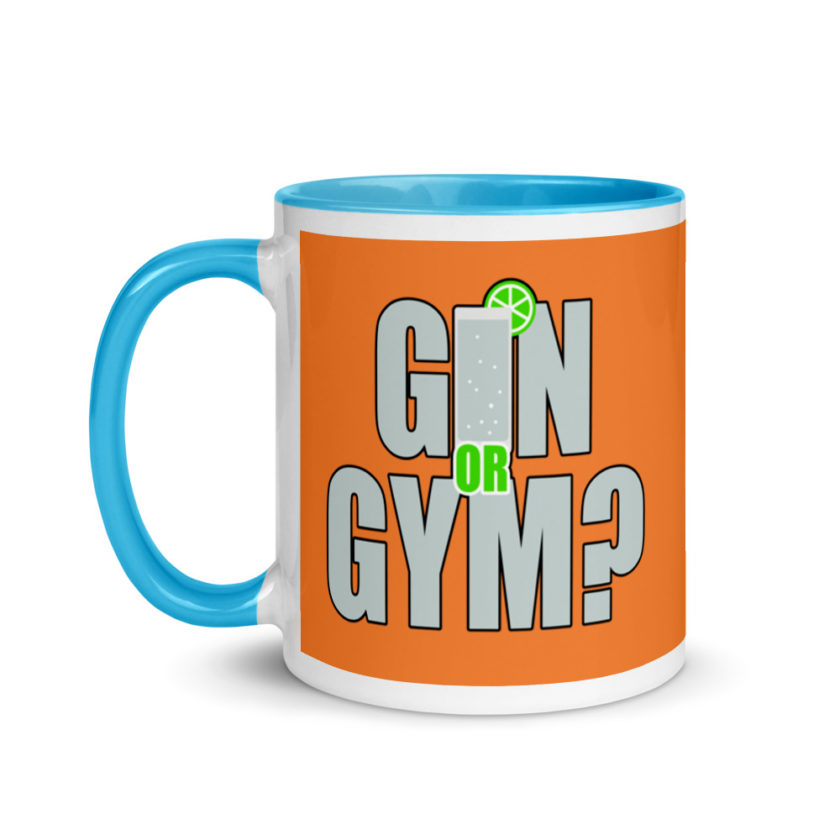 Gin or Gym? Mug with Color Inside - Image 12