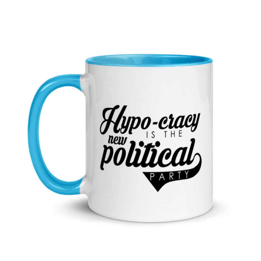 Hypo-cracy is the new political party Mug with Color Inside - Image 12