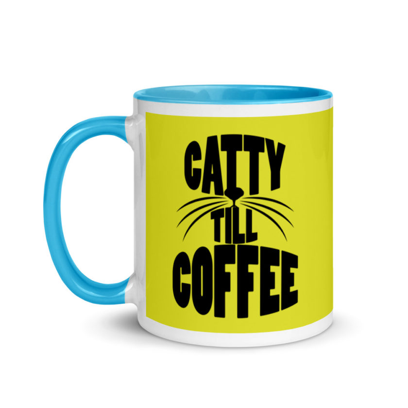 Catty till coffee Mug with Color Inside - Image 13