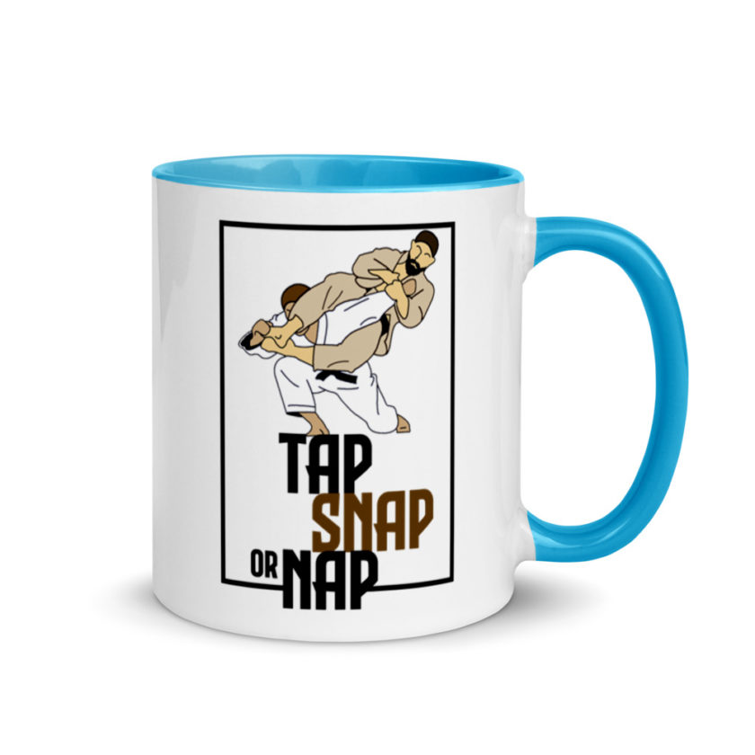 Tap, Snap or Nap - Jiu Jitsu  Mug with Color Inside - Image 10