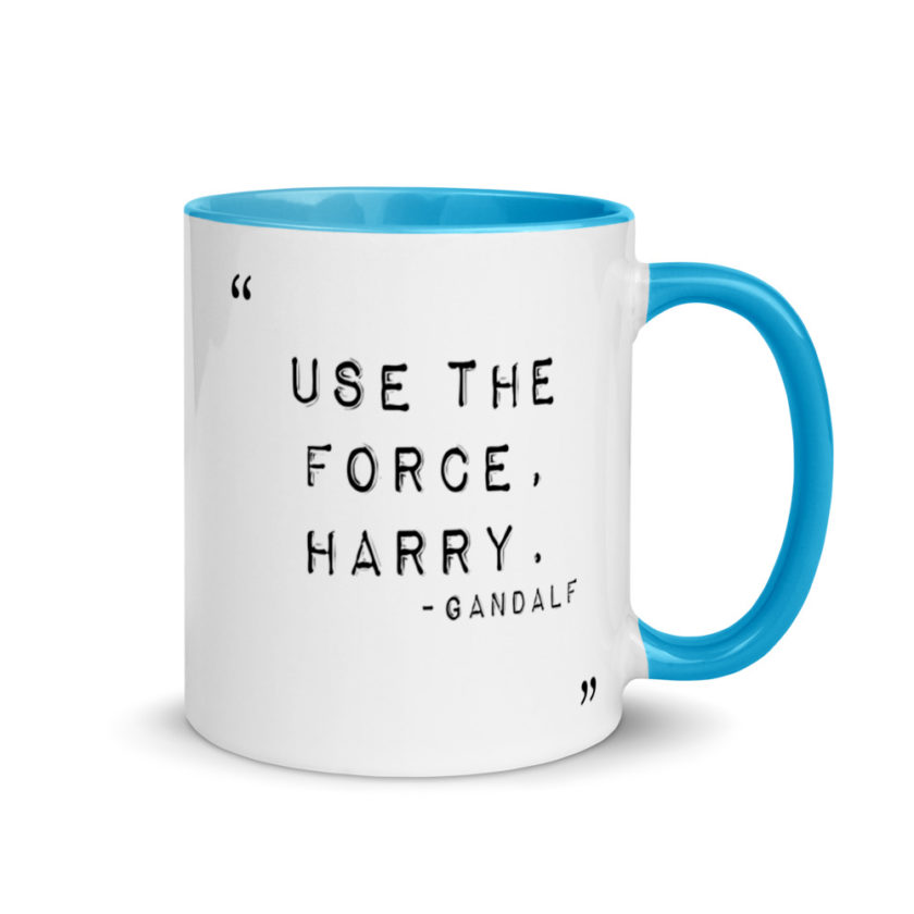 "Use the force, Harry." Mug with Color Inside - Image 10
