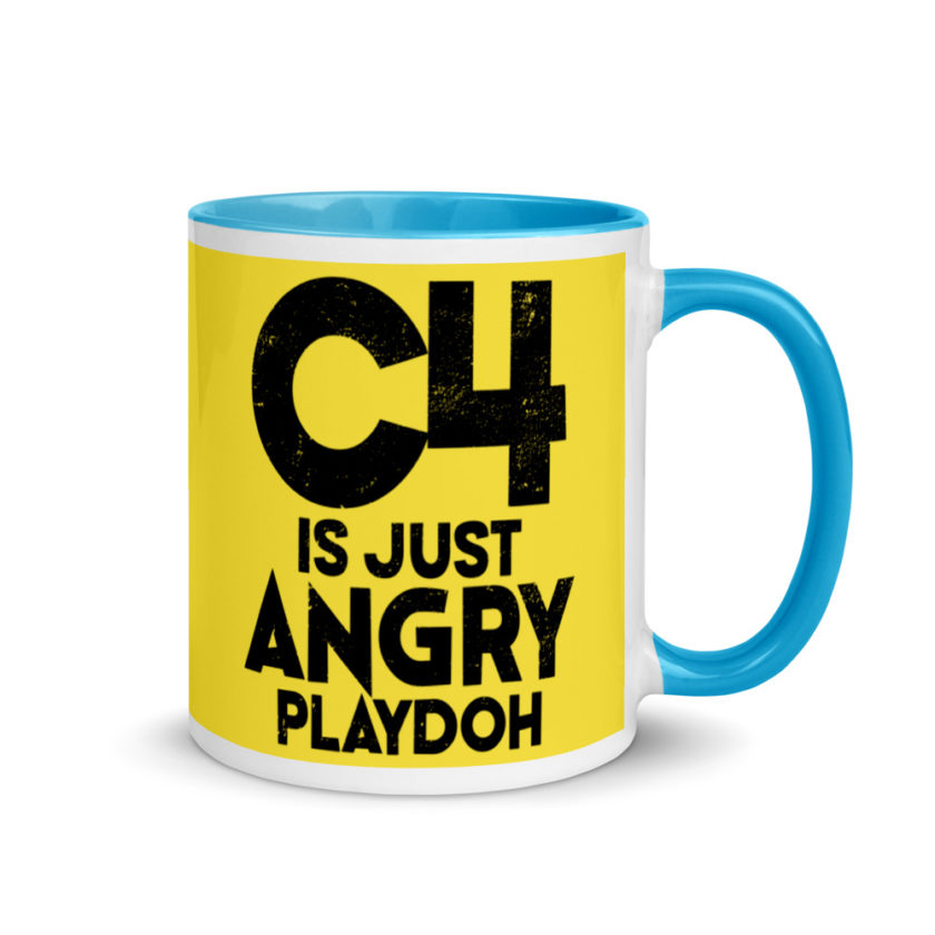 C4 is just angry playdoh Mug with Color Inside - Image 11