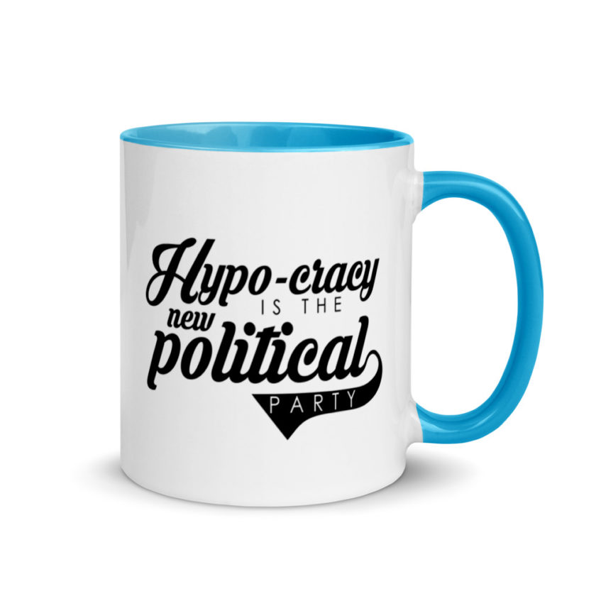 Hypo-cracy is the new political party Mug with Color Inside - Image 10