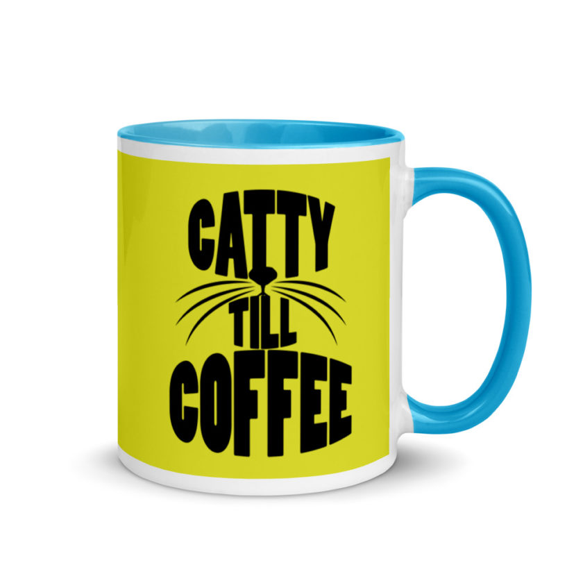Catty till coffee Mug with Color Inside - Image 11