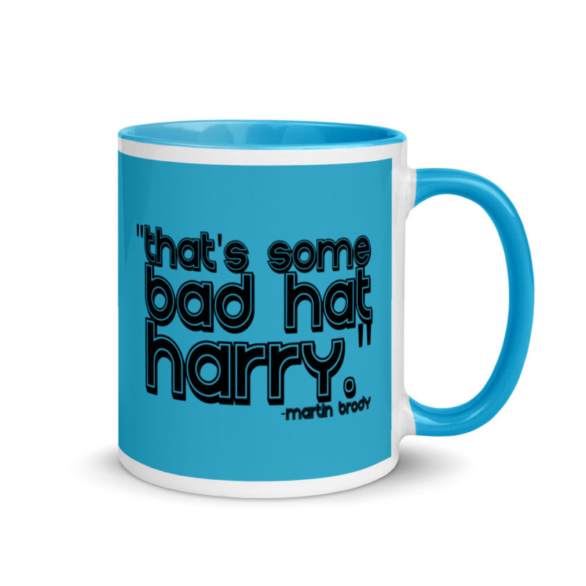 That's some bad hat Harry. Martin Brady, Jaws Mug with Color Inside - Image 11
